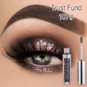 PHOERA Magnificent Metals Glitter and Glow Liquid Eyeshadow 12 Colors (option: Trust fund)