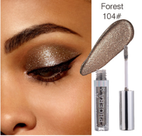 PHOERA Magnificent Metals Glitter and Glow Liquid Eyeshadow 12 Colors (option: Forest)