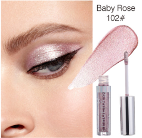 PHOERA Magnificent Metals Glitter and Glow Liquid Eyeshadow 12 Colors (option: Baby rose)